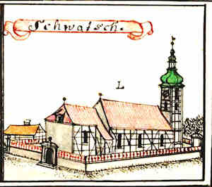 Schwatsch - Kościół, widok ogólny